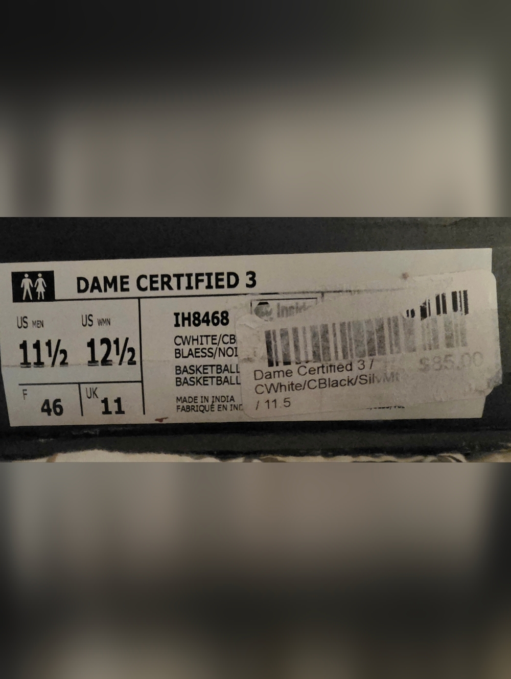 adidas Dame Certified 3 in White - Picture 2 of 7
